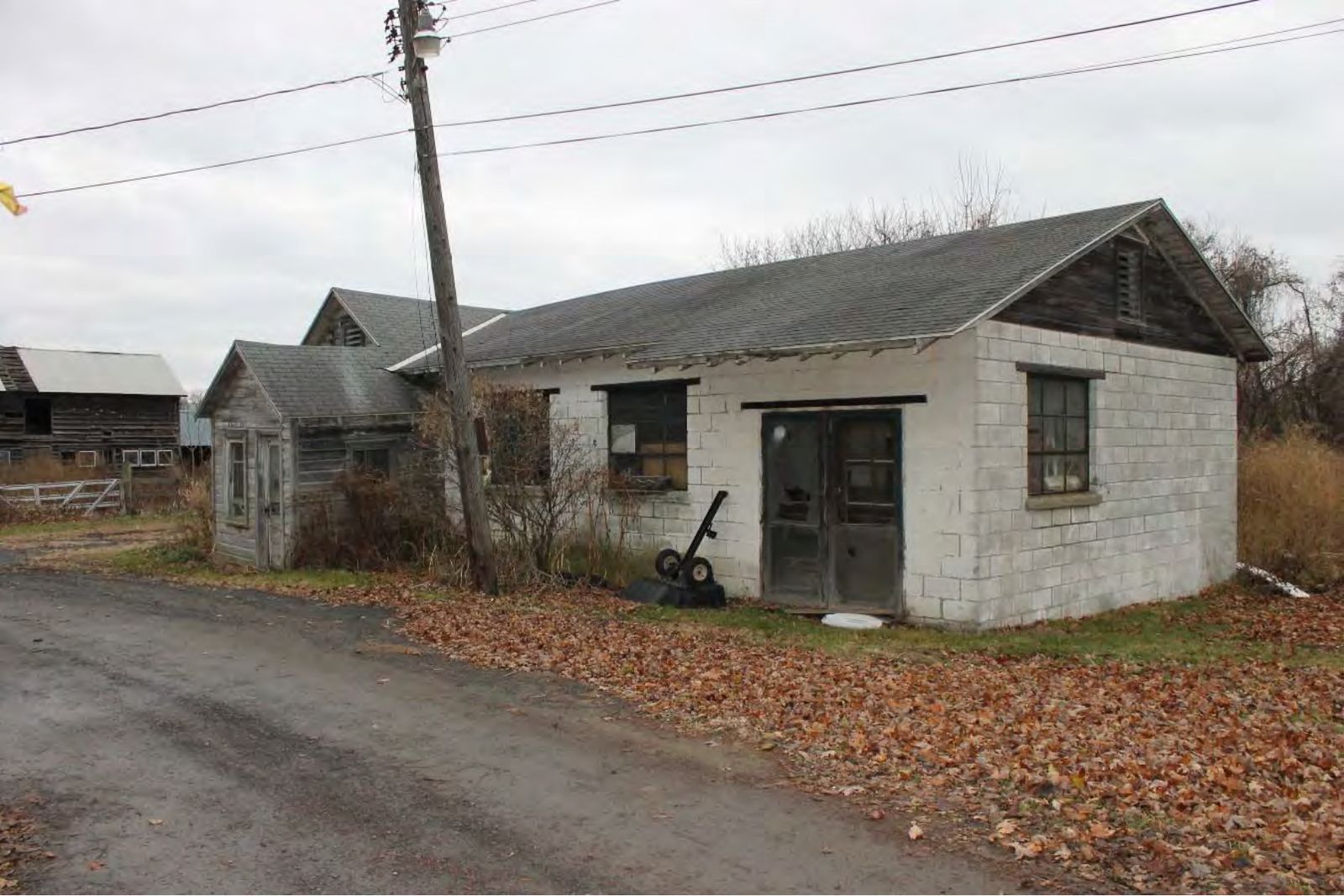Southwest corner of the creamery and bottling works.